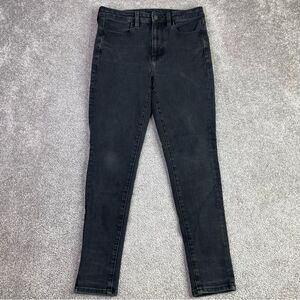 American Eagle Jegging Women's 6 Short Black Skinny High Rise Stretch